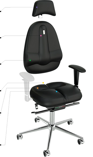 Эргономичное кресло KULIK SYSTEM Classic Blue