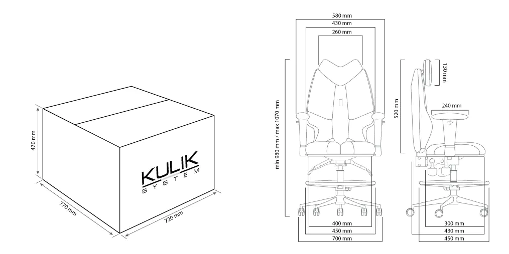 Ергономічне крісло KULIK SYSTEM Fly Yellow