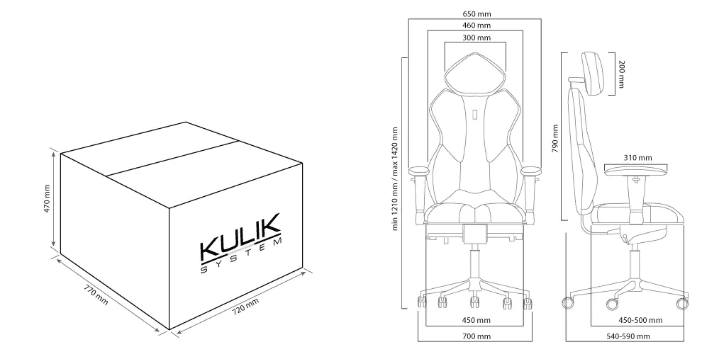 Ергономічне крісло KULIK SYSTEM Royal Caramel