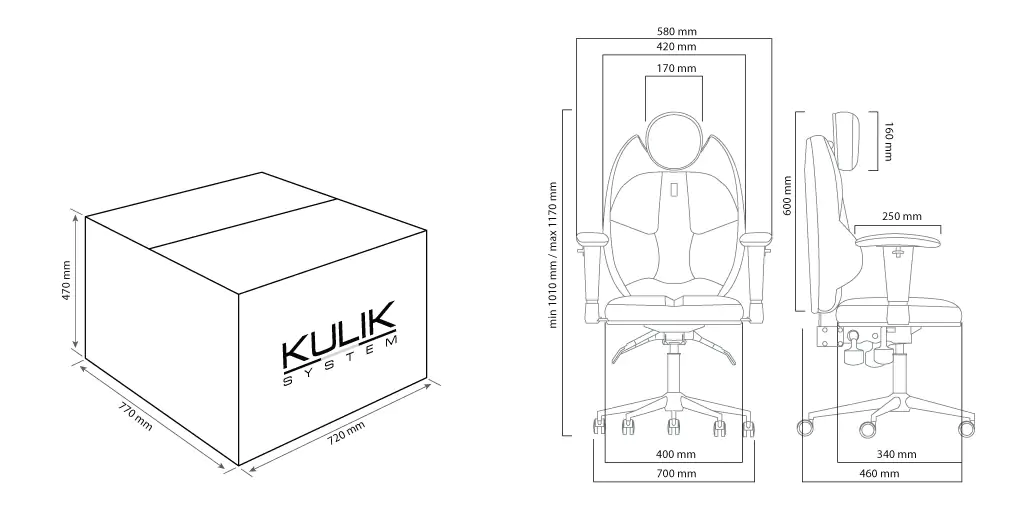 Ергономічне крісло KULIK SYSTEM Trio Pink