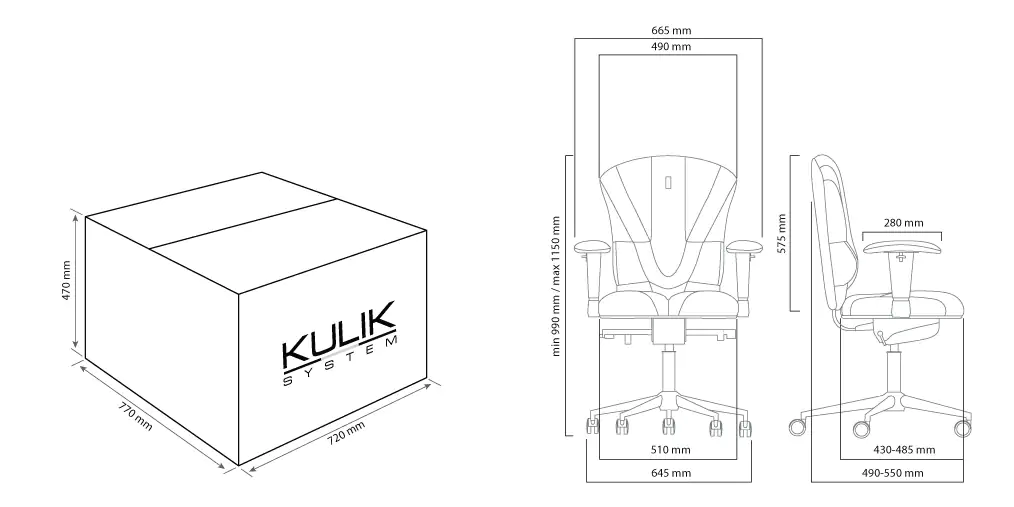 Эргономичное кресло KULIK SYSTEM Victory White